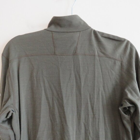 ICEBREAKER | RealFLEECE® Sierra Merino Wool Zip Up Jacket Sweater Khaki Sz S - Picture 12 of 16